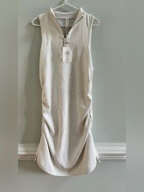 NWT Anthropologie Daily Practice Sleeveless Midi Dress White Heather XL $128